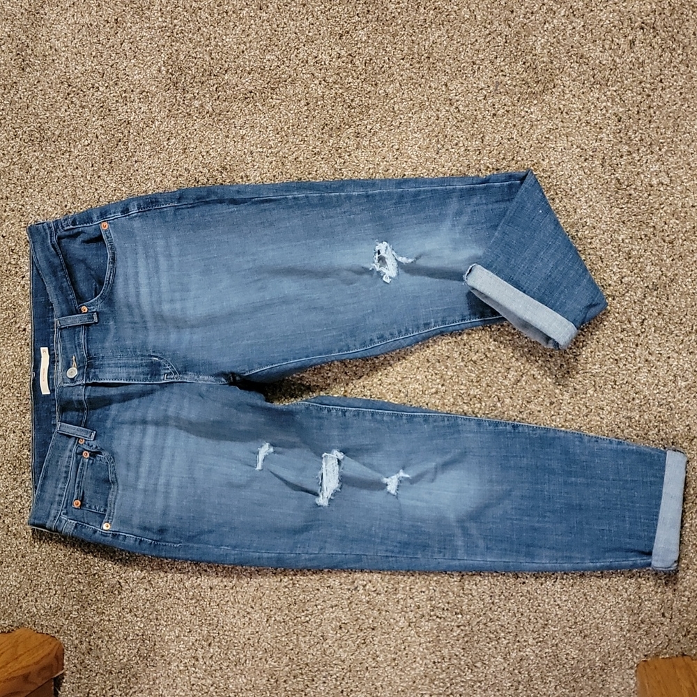 Levi's boyfriend cropped jeans